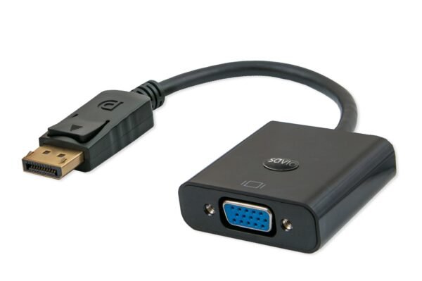 Adapter SAVIO CL-90 (DisplayPort M - D-Sub (VGA) F; 0,20m; kolor czarny) Adapter SAVIO CL-90 (DisplayPort M - D-Sub (VGA) F; 0,20m; kolor czarny)