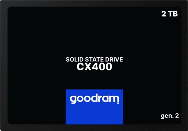 SSD GOODRAM CX400 Gen. 2 2TB SATA III 2,5 RETAIL SSD GOODRAM CX400 Gen. 2 2TB SATA III 2,5 RETAIL
