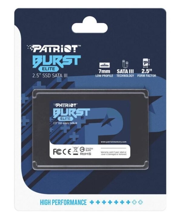 Dysk SSD PATRIOT BURST ELITE 240GB SATA 3 2.5INCH Dysk SSD PATRIOT BURST ELITE 240GB SATA 3 2.5INCH