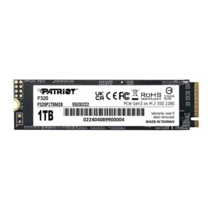 SSD Patriot Viper P320 M.2 PCI-Ex4 NVMe 1TB 3GB/s SSD Patriot Viper P320 M.2 PCI-Ex4 NVMe 1TB 3GB/s