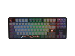 Klawiatura dla graczy Fury Kanabo K6 US podświetlenie RGB magnetyczna czarno-szara Klawiatura dla graczy Fury Kanabo K6 US podświetlenie RGB magnetyczna czarno-szara