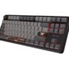 Klawiatura dla graczy Fury Kanabo K6 US podświetlenie RGB magnetyczna czarno-szara