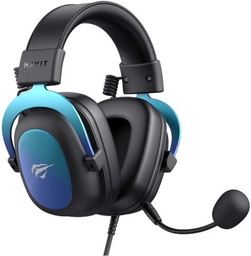 Słuchawki gamingowe bluetooth HAVIT H2002U PRO (czarno-niebieskie) Słuchawki gamingowe bluetooth HAVIT H2002U PRO (czarno-niebieskie)