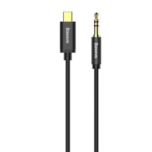 Kabel Baseus CAM01-01 (USB typu C M - Jack 3,5 mm M; 1,2m; kolor czarny) Kabel Baseus CAM01-01 (USB typu C M - Jack 3,5 mm M; 1,2m; kolor czarny)