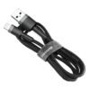 Kabel Baseus CALKLF-CG1 (Lightning M - USB 2.0 M; 2m; kolor szaro-czarny)