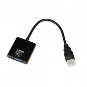 Adapter IBOX IAHV01 (HDMI M - D-Sub (VGA) F; 1m; kolor czarny) Adapter IBOX IAHV01 (HDMI M - D-Sub (VGA) F; 1m; kolor czarny)