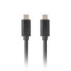 LANBERG KABEL USB-C M/M 3.2 GEN2 1M 10GB/S PD100W CA-CMCM-32CU-0010-BK LANBERG KABEL USB-C M/M 3.2 GEN2 1M 10GB/S PD100W CA-CMCM-32CU-0010-BK