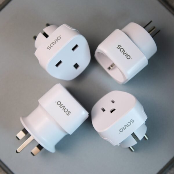 SAVIO ADAPTER PODRÓŻNY, GNIAZDO US – WTYK EU AP-01