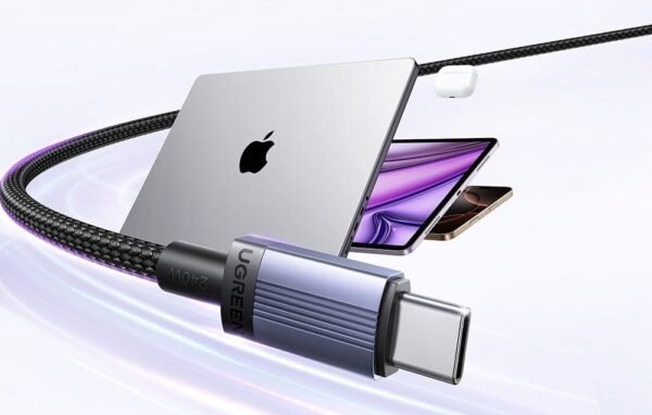 Kabel Ugreen USB-C do USB-C PD 100W 5A 3m - czarny