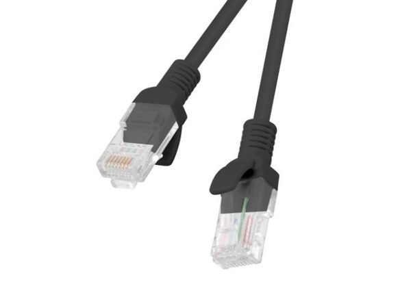 Patchcord UTP Lanberg PCU6-10CC-1000-BK (RJ45 - RJ45 ; 10m; UTP; kat. 6; kolor czarny)