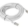 Kabel Lanberg PCF5-10CC-1000-S (RJ45 - RJ45 ; 10m; kolor szary)