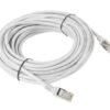 Patchcord UTP Lanberg PCU6-10CC-1000-S (RJ45 - RJ45 ; 10m; UTP; kat. 6; kolor szary)