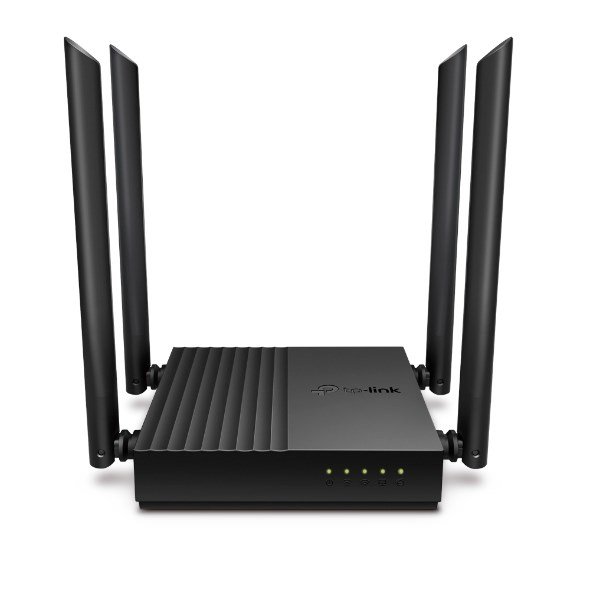 Router TP-LINK Archer C64 Obsługa standardu Wi-Fi 802.11ac Wave2 – 867 Mb/s w paśmie 5 GHz i 400 Mb/s w paśmie 2,4 GHz†.