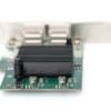 DIGITUS KARTA SIECIOWA PCIE PRZEWODOWA 2X RJ45 GIGABIT 10/100/1000MBPS LOW PROFILE DN-10132