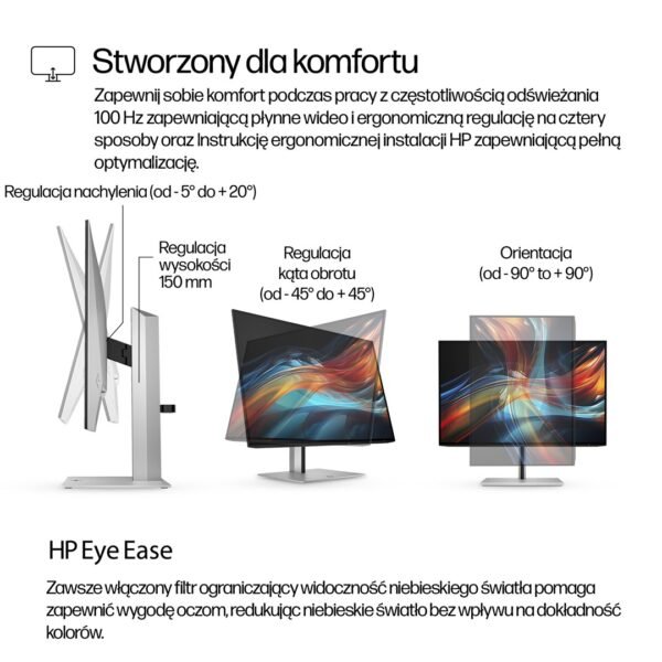 MONITOR HP LED 24”S7 Pro 724pu (8Y2F7AA) 100Hz