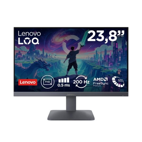 Lenovo LOQ 24-10 23.8"FHD 200Hz 250nits AG HDMI, DP Lunar Grey Lenovo LOQ 24-10 23.8"FHD 200Hz 250nits AG HDMI, DP Lunar Grey
