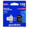 Karta pamięci z adapterem i czytnikiem kart GoodRam All in one M1A4-1280R12 (128GB; Class 10; Adapter, Czytnik kart MicroSDHC, Karta pamięci)