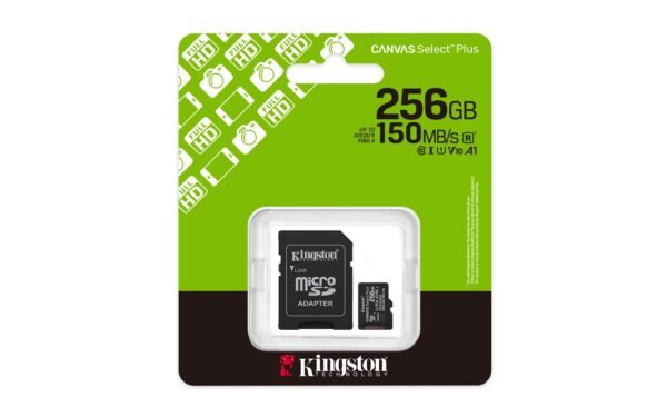 KINGSTON microSDXC 256GB Canvas Select Plus 3 + ADP