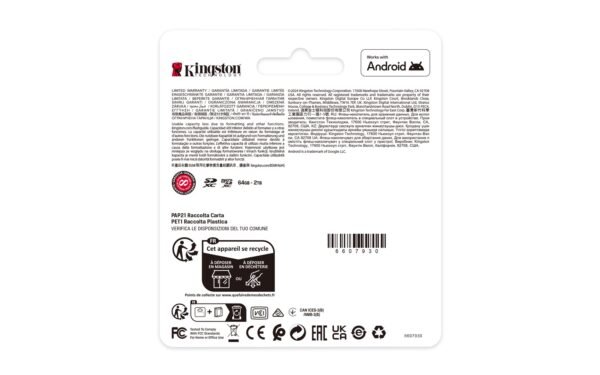 KINGSTON microSDXC 256GB Canvas Select Plus 3 + ADP