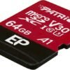 Karta Patriot Memory EP Pro PEF64GEP31MCX (64GB; Class 10, Class U3)