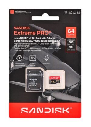 Sandisk Extreme Pro microSD UHS-I 64GB MicroSD 200MB/s(R) / 90MB/s(W)