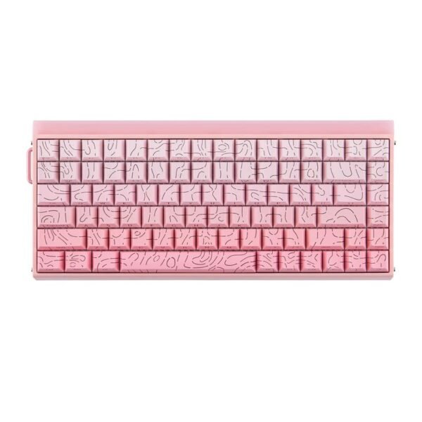 Klawiatura gasket HERO84 HE PINK+Gradient+Contour Dragon King switch RGB AULA