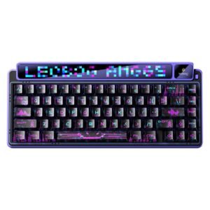 Klawiatura gasket AMG65 Purple LightFeather switch RGB LEOBOG Klawiatura gasket AMG65 Purple LightFeather switch RGB LEOBOG