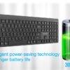 GEMBIRD BEZPRZEWODOWY ZESTAW KLAWIATURY + MYSZ SLIM PRO BUSINESS, DUAL MODE: 2,4 GHZ + BT, UKŁAD RU, KOLOR CZARNY