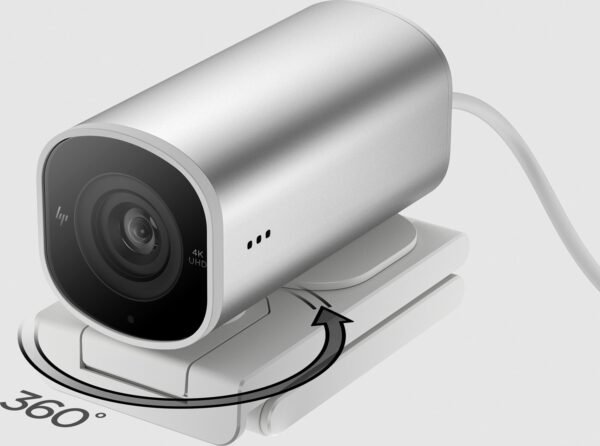 Kamera internetowa HP 960 4K Streaming Webcam USB srebrna 695J6AA