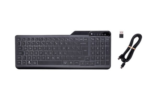 Klawiatura HP 400 Backlit Wired Keyboard przewodowa czarna 7N7C0AA