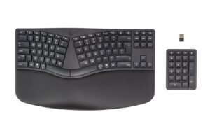 Klawiatura HP 960 Ergonomic Wireless Keyboard bezprzewodowa czarna 7E755AA Klawiatura HP 960 Ergonomic Wireless Keyboard bezprzewodowa czarna 7E755AA