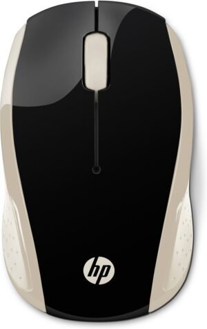 Mysz HP Wireless Mouse 200 Silk Gold bezprzewodowa czarno-złota 2HU83AA Mysz HP Wireless Mouse 200 Silk Gold bezprzewodowa czarno-złota 2HU83AA