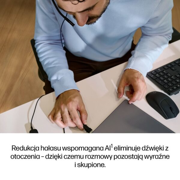 Słuchawki przewodowe HP Poly Mission 425 Stereo USB Wired Headset