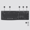 Zestaw LOGITECH MK295 US Silent Wireless