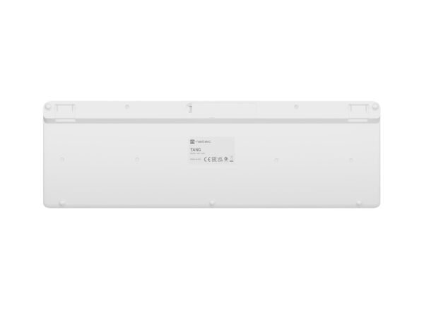 NATEC KLAWIATURA TANG US BEZPRZEWODOWA BT + 2.4GHZ CICHA SLIM BIAŁA