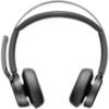 POLY Zestaw słuchawkowy Voyager Focus 2 z certyfikatem Microsoft Teams USB-C-C + przejściówka USB-C/A + podstawka ładująca /Retail