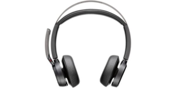 POLY Zestaw słuchawkowy Voyager Focus 2 z certyfikatem Microsoft Teams USB-C-C + przejściówka USB-C/A + podstawka ładująca /Retail