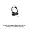 POLY Zestaw słuchawkowy Voyager Focus 2 z certyfikatem Microsoft Teams USB-C-C + przejściówka USB-C/A + podstawka ładująca /Retail