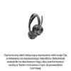 POLY Zestaw słuchawkowy Voyager Focus 2 z certyfikatem Microsoft Teams USB-C-C + przejściówka USB-C/A + podstawka ładująca /Retail