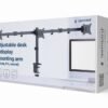 GEMBIRD BIURKOWE REGULOWANE RAMIĘ/UCHWYT NA 3 MONITORY 17-27, 100X100MM, DO 7KG