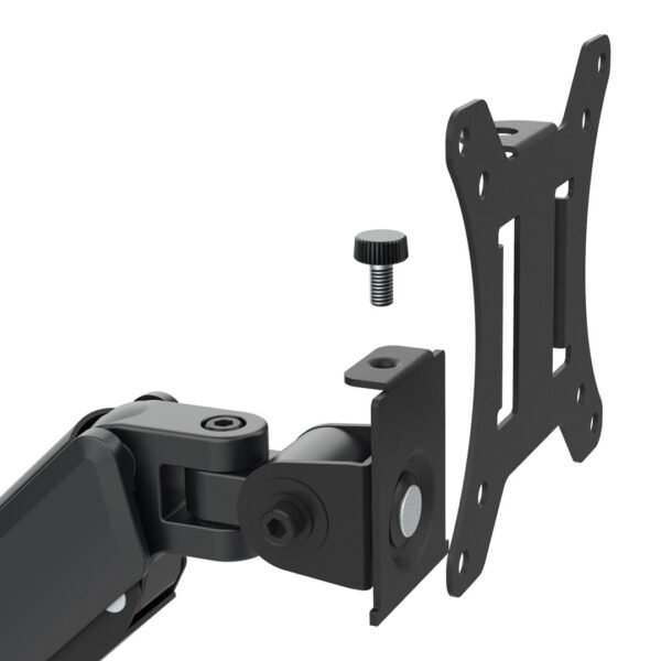MACLEAN UCHWYT NA 3 MONITORY, SPRĘŻYNA GAZOWA, 17"-27", 2-8KG, CZARNY MC-137