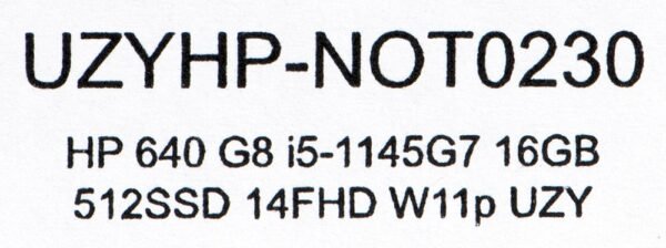 HP ProBook 640 G8 i5-1145G7 16GB 512GB SSD 14" FHD Win11pro + zasilacz UŻYWANY HP ProBook 640 G8 i5-1145G7 16GB 512GB SSD 14" FHD Win11pro + zasilacz UŻYWANY