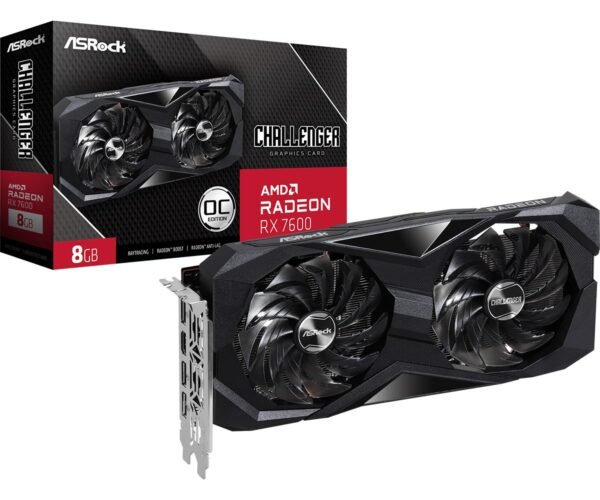 Karta graficzna ASRock Radeon RX 7600 Challenger 8GB OC Karta graficzna ASRock Radeon RX 7600 Challenger 8GB OC
