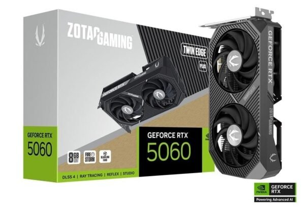 Karta graficzna ZOTAC GAMING GeForce RTX 5060 Twin Edge PLUS Karta graficzna ZOTAC GAMING GeForce RTX 5060 Twin Edge PLUS