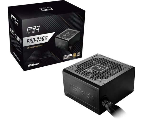 Zasilacz ASRock PRO-750G 750W 80 PLUS Gold
