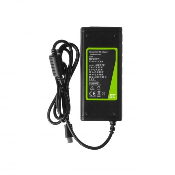 GREEN CELL ZASILACZ / ŁADOWARKA USB-C 65W (AD134P) GREEN CELL ZASILACZ / ŁADOWARKA USB-C 65W (AD134P)